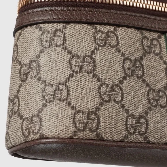 Gucci Beige and Brown Monogram Toiletry Bag - Picture 4 of 7